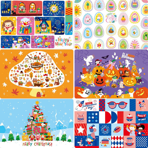 Pack placemats for kids - 6,