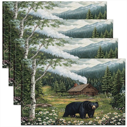Black table place mats for - mats,