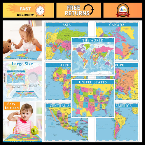 Set educational placemats - set, 8