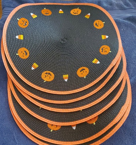 Set halloween round - of, woven