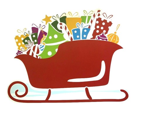 Christmas santa sleigh - santa,