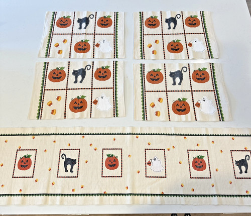 Halloween woven placemats - halloween, 4