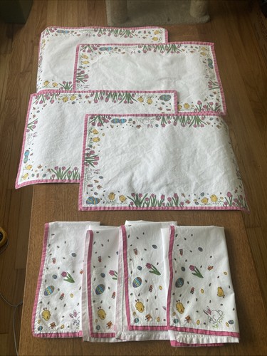 Vintage 1990s easter placemats - 1990s,